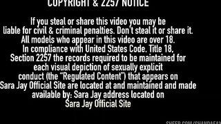 Big Titty Sara Jay Gives Herself Mind Blowing Orgasm With Sex Toy!