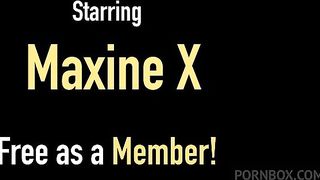 Busty Sex Doll Maxine X Vibrates Her Clit While Dildo Fucking And Cums