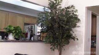 Mischa Mckinnon Easily Swallows The Big Black Bone In Her Face