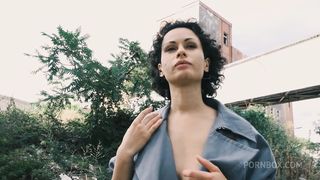 SAVE THE LOST PLACE AND GET FUCKED. HORNY BRUNETTE FUCKED OUTDOORS (FULL VERSION)