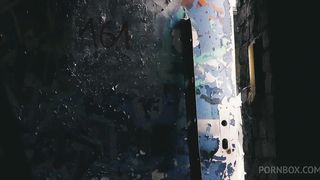 SAVE THE LOST PLACE AND GET FUCKED. HORNY BRUNETTE FUCKED OUTDOORS (FULL VERSION)