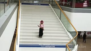 Spying Thinyone and fucking her after catching from the shopping mall
