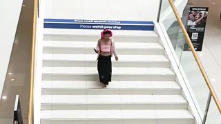 Spying Thinyone and fucking her after catching from the shopping mall