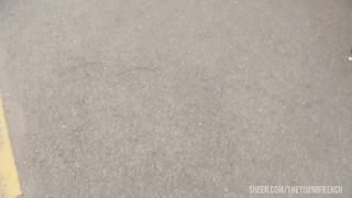 Huge natural tits blonde babe banged by two men in her room, with cum in mouth.