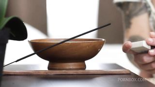 Busty brunette enjoying hard anal fucking