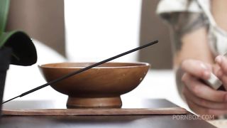 Busty brunette enjoying hard anal fucking