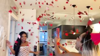 No aniversario da minha irma Bianca Ferraz dei bolo como buceta pra ela comer