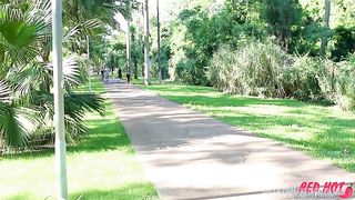 A CUTE GIRL WAS HELPED BY A HOTWIFE AND ENDED UP BEING FUCKED BY A COUPLE