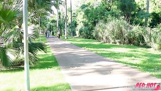 A CUTE GIRL WAS HELPED BY A HOTWIFE AND ENDED UP BEING FUCKED BY A COUPLE