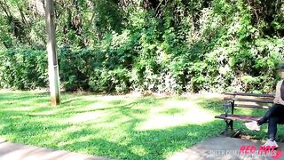 A CUTE GIRL WAS HELPED BY A HOTWIFE AND ENDED UP BEING FUCKED BY A COUPLE