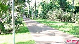 A CUTE GIRL WAS HELPED BY A HOTWIFE AND ENDED UP BEING FUCKED BY A COUPLE