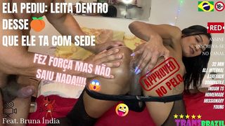 ELA PEDIU: LEITA DENTRO DESSE CU QUE ELE TA COM SEDE! FEZ FORCA MAS NAO SAIU NADA!!!!