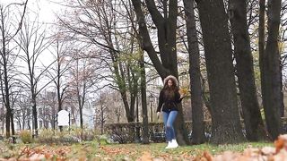 Brown-haired teen gets fucked in the ass