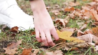 Brown-haired teen gets fucked in the ass