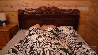 Real passionate anal sex of half-brother and sister in parents' country house