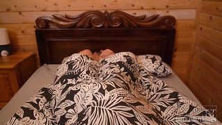 Real passionate anal sex of half-brother and sister in parents' country house