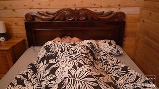 Real passionate anal sex of half-brother and sister in parents' country house
