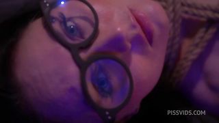 Lecherous male pissing his girl's and fucks in ass her, and she gets cum in mouth.