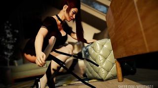 He Saw That Sexy Asian MILF Using Dildo and He Fucked Her Hard.