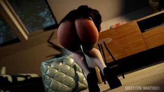 He Saw That Sexy Asian MILF Using Dildo and He Fucked Her Hard.