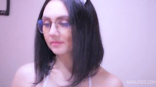 Lecherous man ass fuck his woman's, and she gets oral creampie.