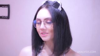 Lecherous man ass fuck his woman's, and she gets oral creampie.