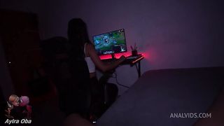 Gamer Girl is Fucked by her stepbrother while playing