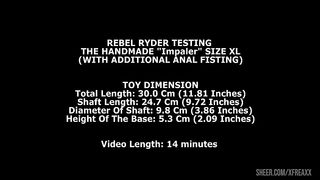 Rebel Rhyder Testing The Handmade Impaler Size XL (With Additional Anal Fisting) TWT278