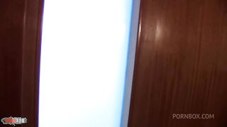 A cute solder is beeing fucked and assfucked at a customer's home