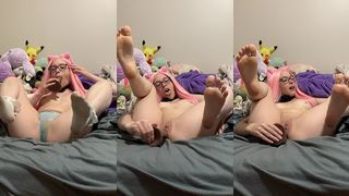 TINY TEEN SHOWS ALL AND MASTURBATES