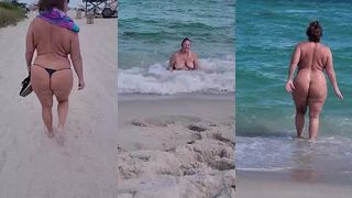 SHE S ALWAYS WALKING AROUND IN THONG BIKINIS.