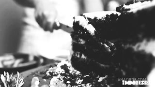 Threesome! Young girl decides to have a threesome for the first time and lets them fuck her ass a lot.