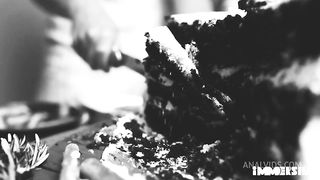 Threesome! Young girl decides to have a threesome for the first time and lets them fuck her ass a lot.