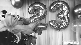 Threesome! Young girl decides to have a threesome for the first time and lets them fuck her ass a lot.