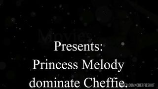 Princess Melody Pleasure dominates Cheffie