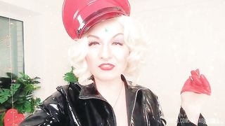 very cruel FemDom JOI jerk off instructions (Arya Grander) sexy PVC Mistress MILF