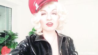 very cruel FemDom JOI jerk off instructions (Arya Grander) sexy PVC Mistress MILF