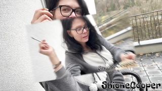 MORNING FIRST CIGARETTE AND VERY HARD MY NIPPLES BECAUSE WAS MINUS OUTSITE