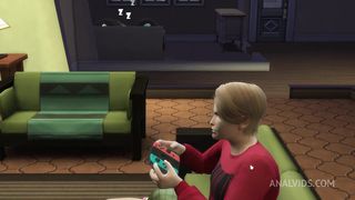 ROOMATE SUCKS FRIEND DICK WHILE PLAYING VIDEO GAME