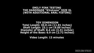 Emily Pink Testing The Handmade Vulkano Size XL (With Additional Anal Fisting) TWT231