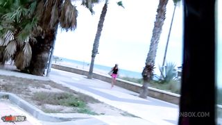 Hot french tourist with prefect body hard fucking