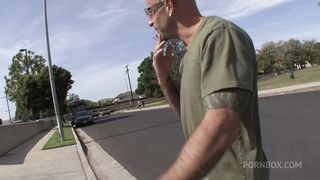 LAURIE VARGAS DRINKS SPERM OUT OF HIS THICK DICK AFTER SHE CUMS ON IT!