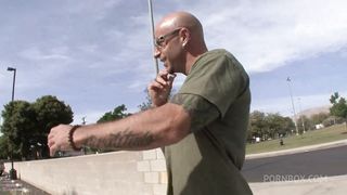 LAURIE VARGAS DRINKS SPERM OUT OF HIS THICK DICK AFTER SHE CUMS ON IT!