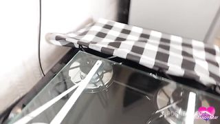 Blowjob, anal and squirt with Mandy upside down
