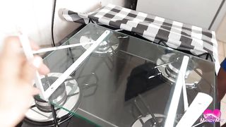 Blowjob, anal and squirt with Mandy upside down